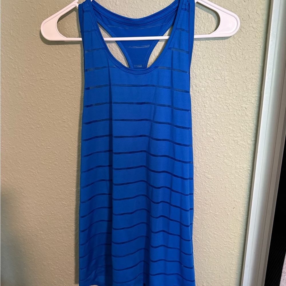 Athletic Works Sheer Blue Tank Top